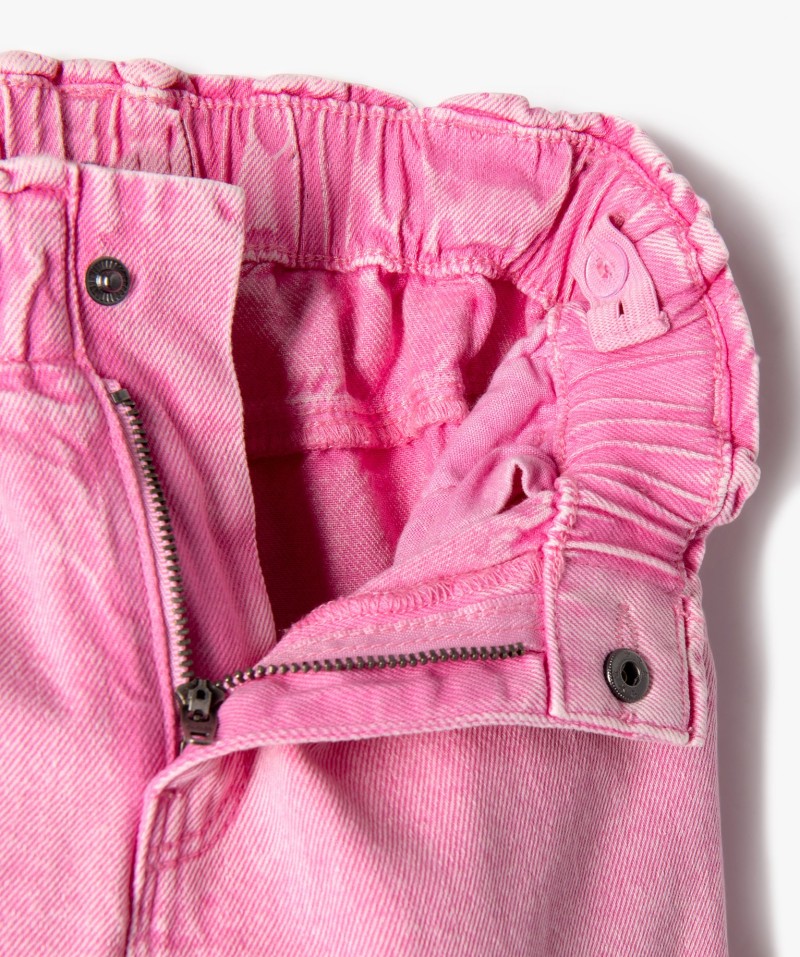 Baggy Jeans Garçon Avec Ceinture Élastique - Pantalon Denim Loose Fit Enfant Et Ado